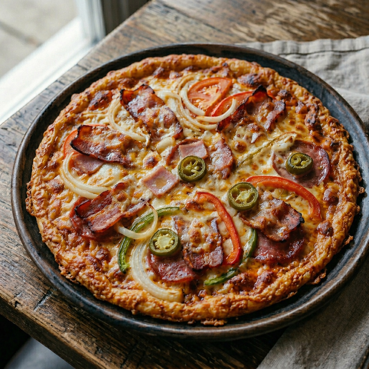 Wściekła Ketoza — ostra keto pizza